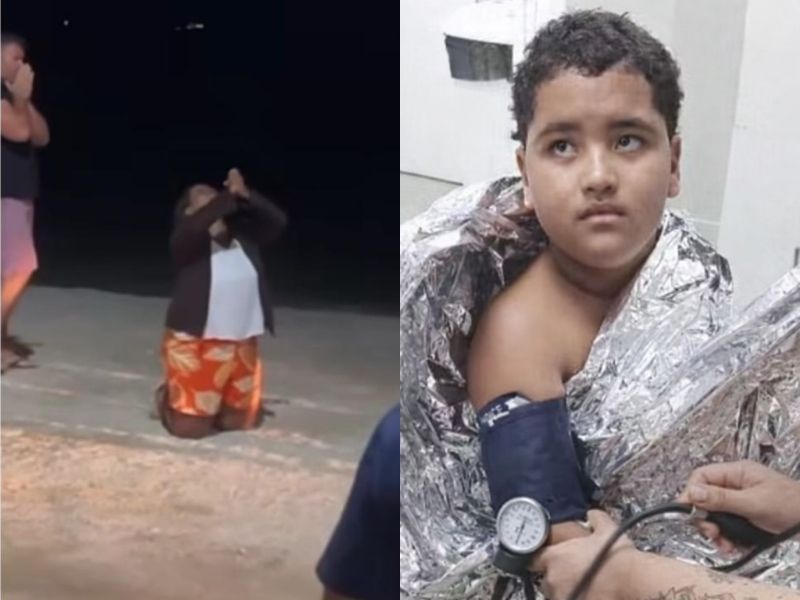 Menino passa 8 horas à deriva e testemunha sobre fé