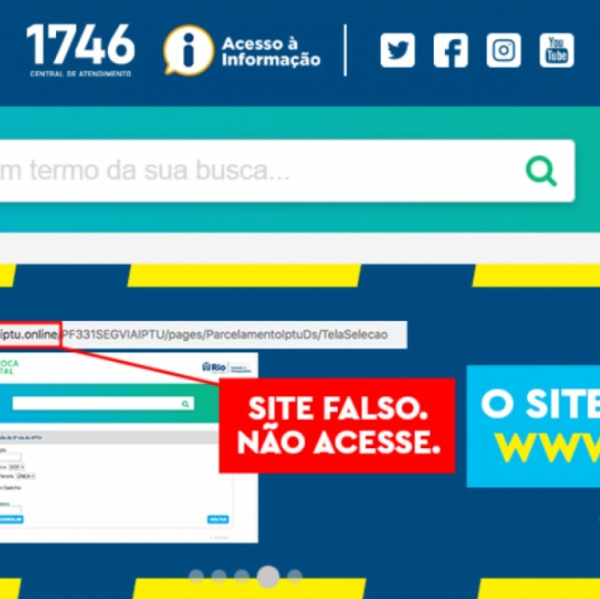 Golpe do IPTU: Prefeitura do Rio alerta para falso site de emissão de boletos